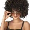 Disco Glitter Costume Wig (Black/Gold)