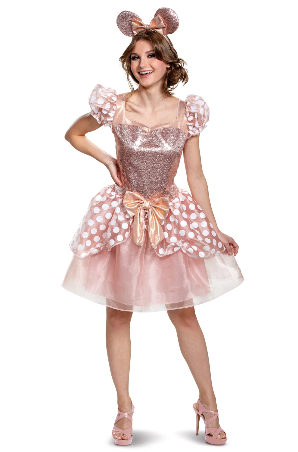 Rose Gold Minnie Deluxe Adult Costume