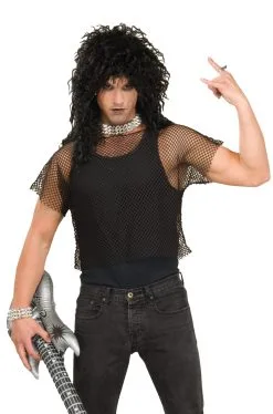 Black Mesh Top Adult Costume