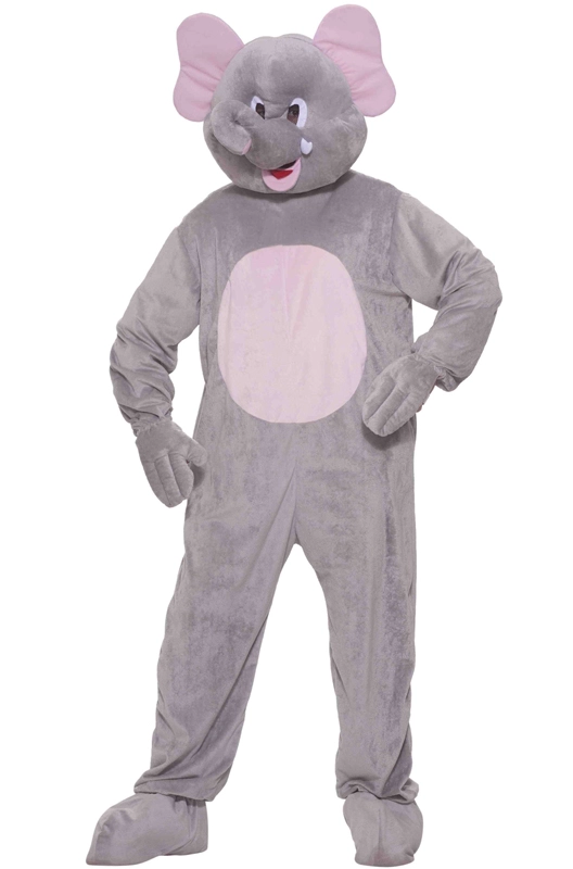Plush Ernie The Elephant Mascot Adult Costume