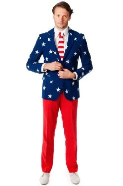 Stars And Stripes Suit Adult Costume
