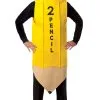 Number 2 Pencil Adult Costume
