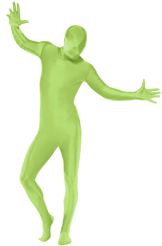 Second Skin Suit Adult Costume (Green)