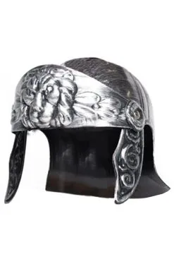 Gladiator Lion Helmet Silver